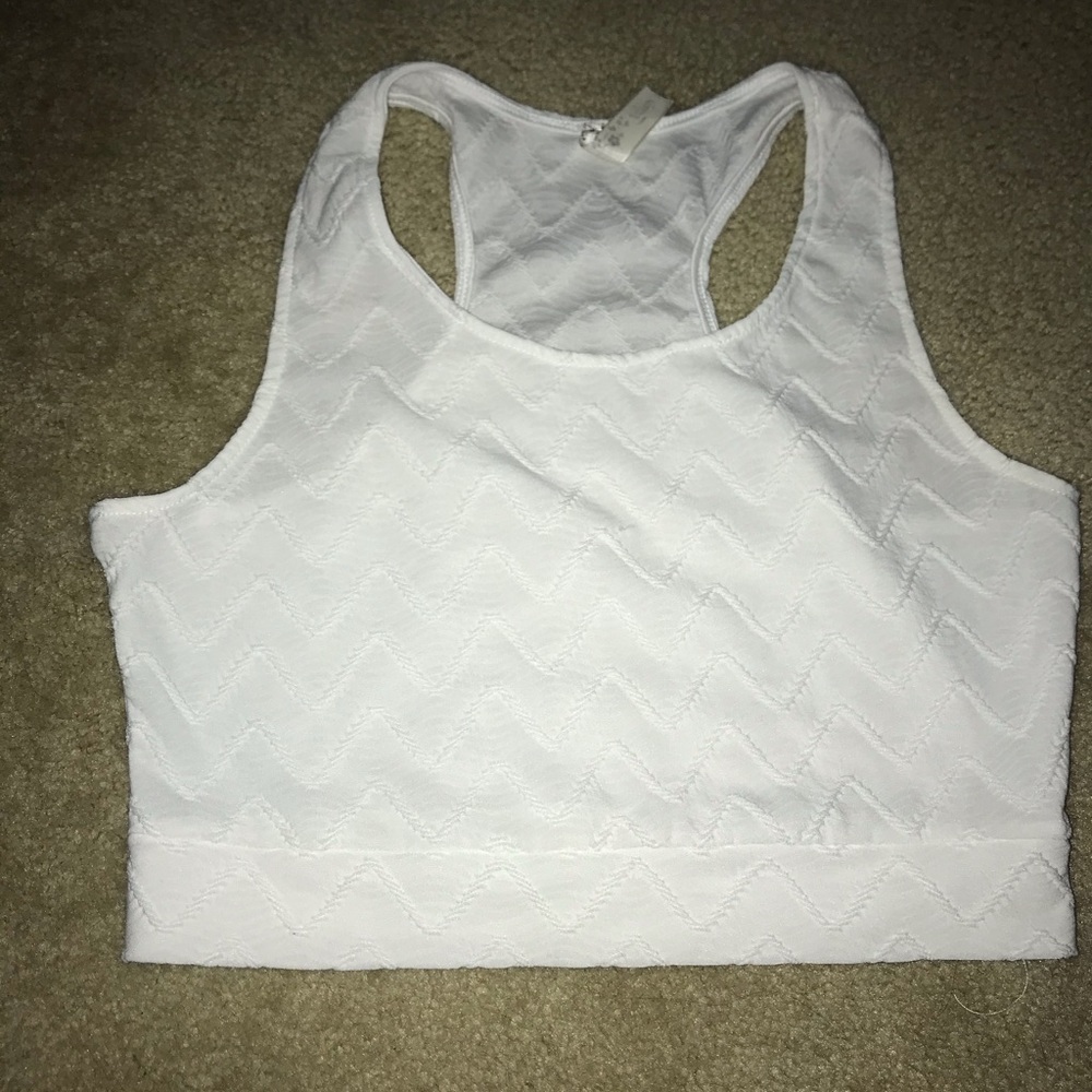 White crop top
